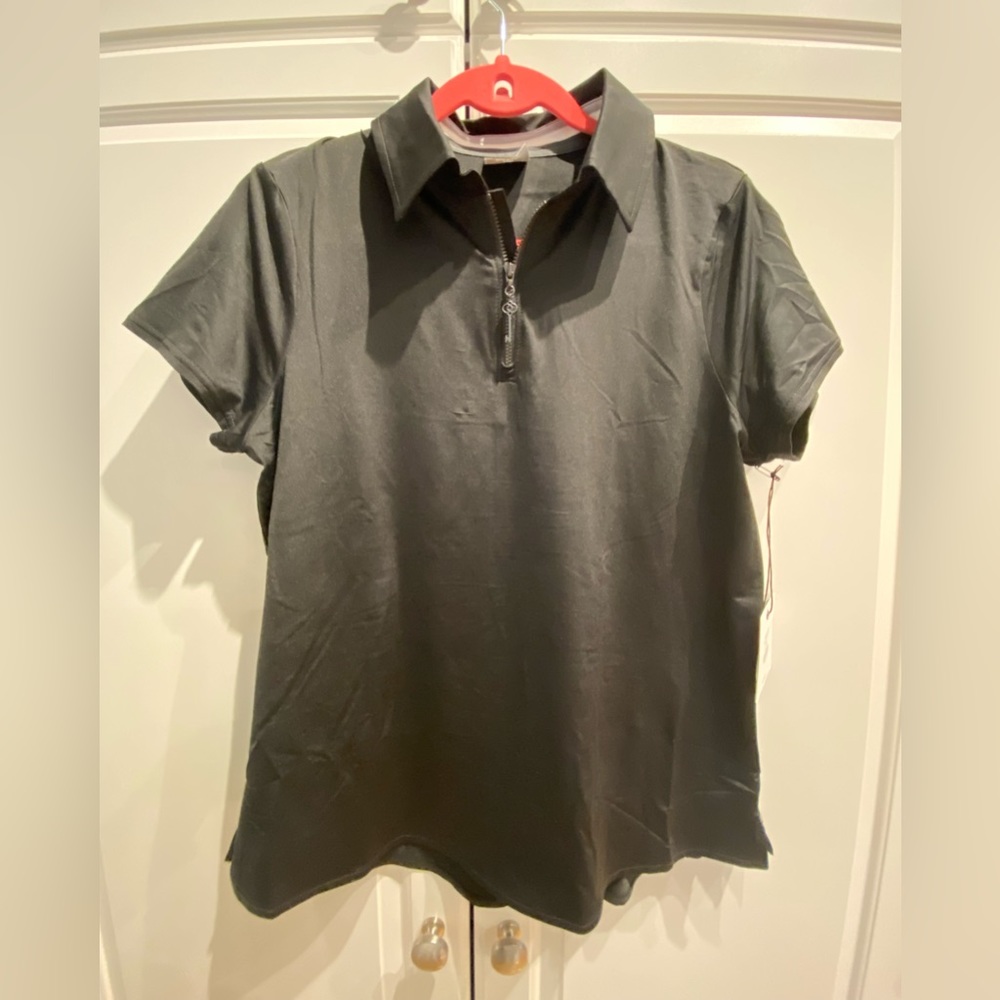 Belyn Key Black Golf Zip Jersey